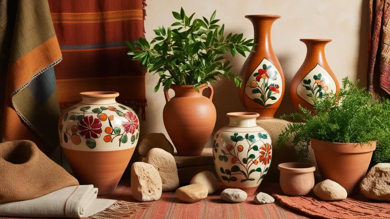 Formas integrar Arte Tradicional e Elementos Naturais na Decoração