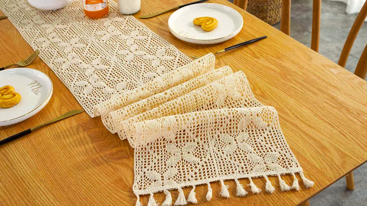 Psicologia das Cores no Crochê: 7 Ideias de Caminhos de Mesa