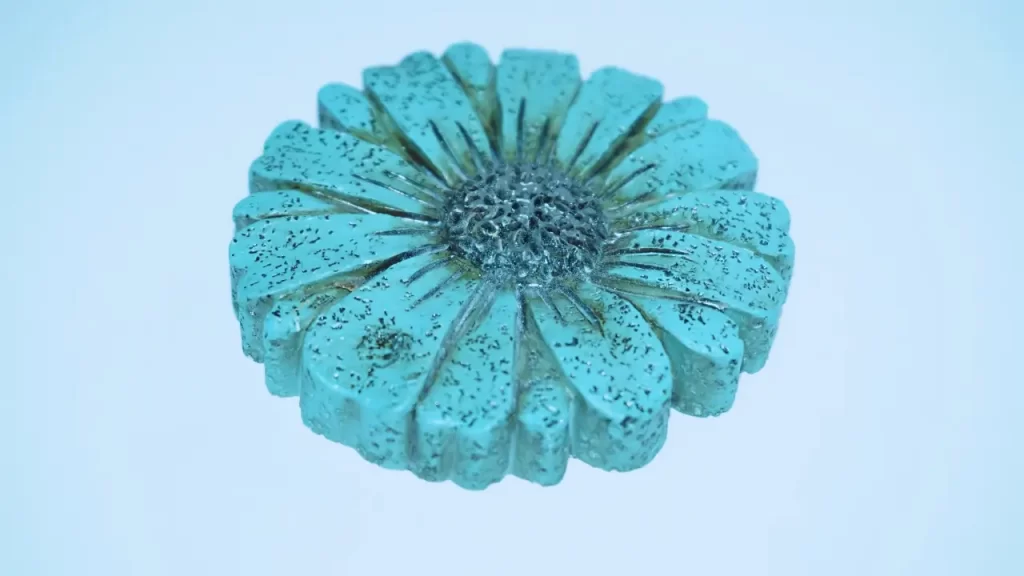 Flor de cerâmica porta jóias