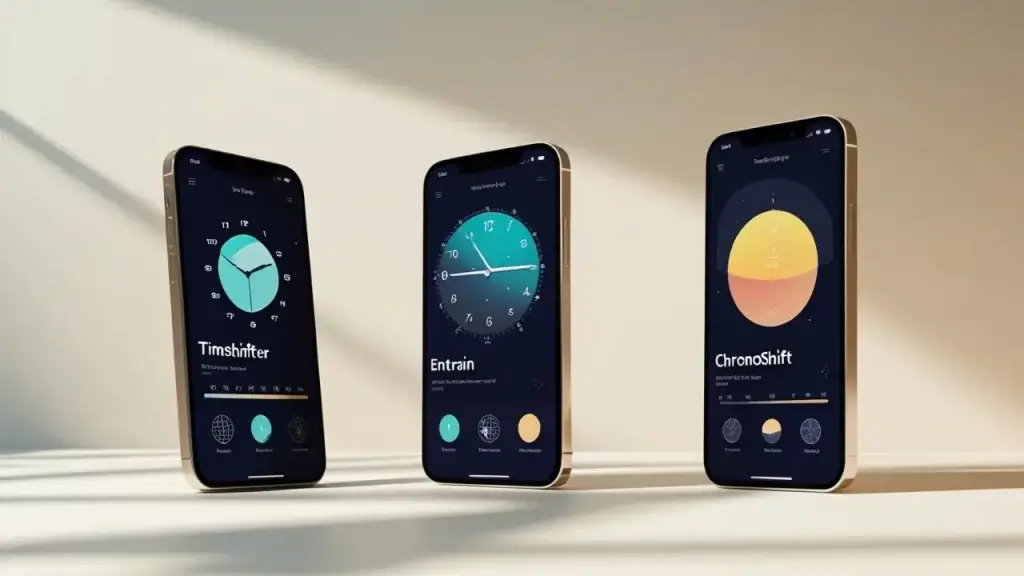 Interfaces dos melhores aplicativos para ajustar fuso horário de 2025 em comparação