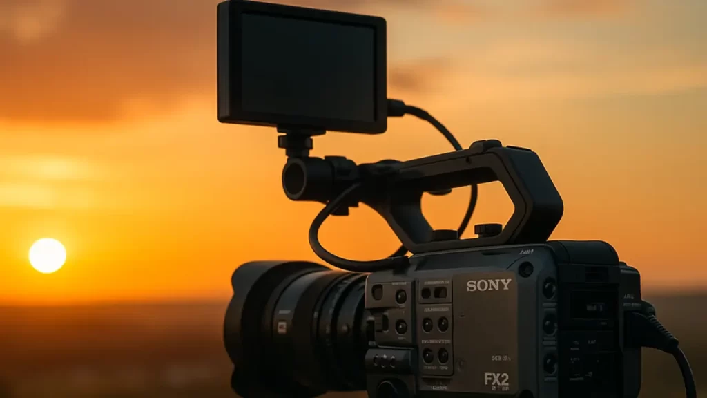 Câmera Sony FX2 profissional, ideal para videomakers e criadores, relançada no Brasil em 2025