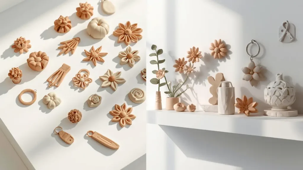 Peças simples de cerâmica fria para praticar no começo