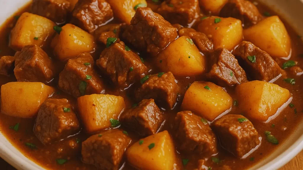 Ingredientes: Picadinho de Carne com Batata