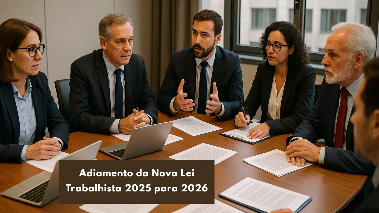 Reunião sobre adiamento da Nova Lei Trabalhista 2025 para 2026