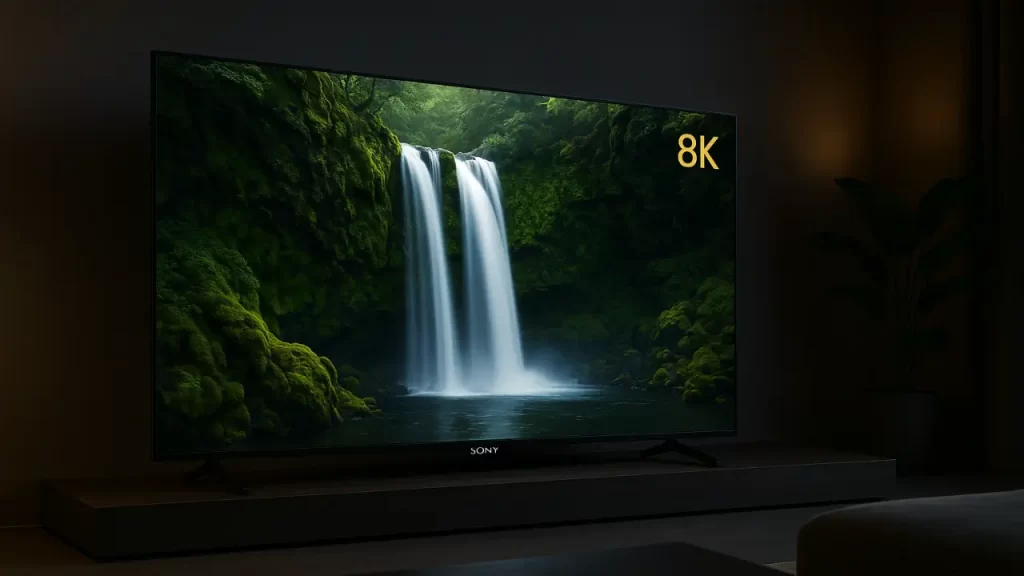 TV Sony BRAVIA XR 8 II com resolução 8K e tecnologia cognitiva, disponível no Brasil desde julho de 2025