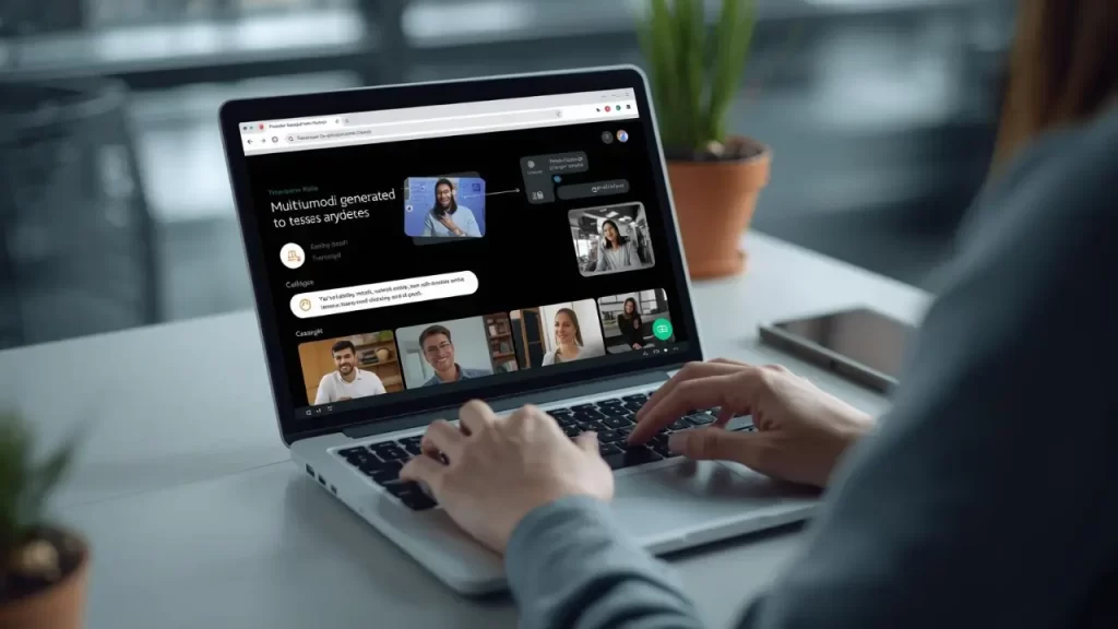 Usuário explorando as novidades ChatGPT 2025 com geração de imagens integrada no GPT-5.