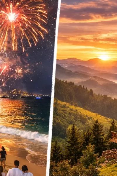 ano novo no brasil praia ou serra comparação de destinos