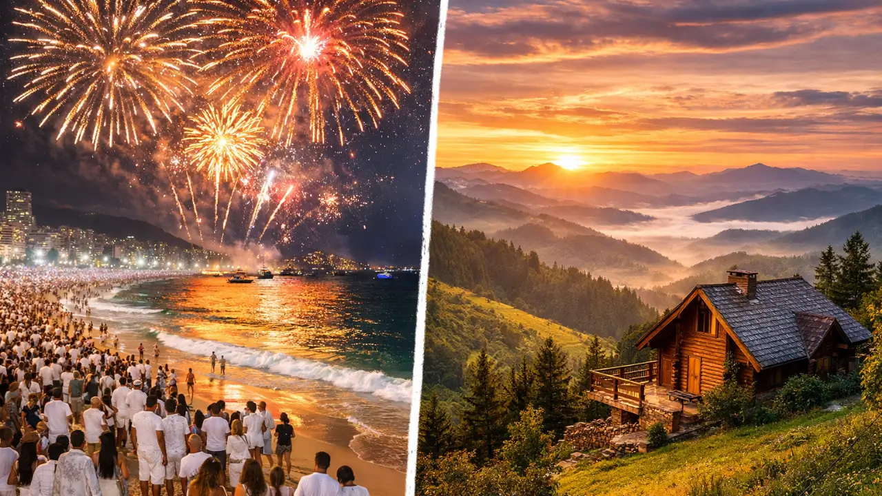 ano novo no brasil praia ou serra comparação de destinos