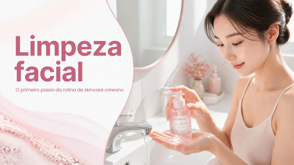 Limpeza facial.